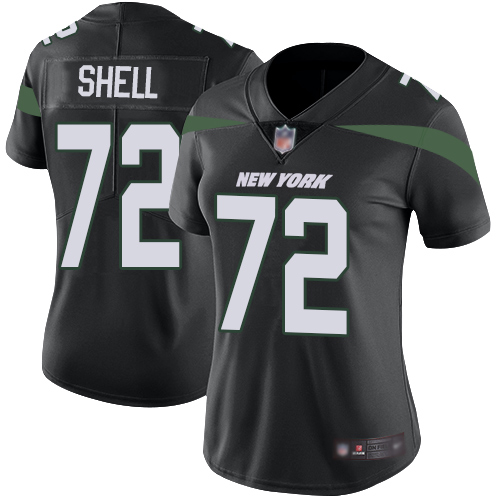 New York Jets Limited Black Women Brandon Shell Alternate Jersey NFL Football #72 Vapor Untouchable->women nfl jersey->Women Jersey